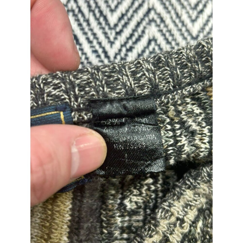 Vintage Florence Tricot Italy Grandpa Coogi Knit Sweater Abstract Pattern L V-Ne - Picture 6 of 6